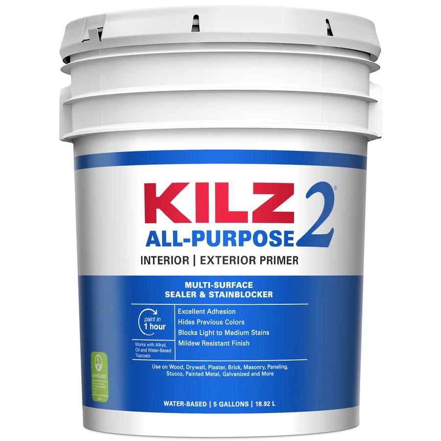 2 Interior Exterior Multi Purpose Water Based Wall And Ceiling Primer Actual Net Contents 5 Gallon