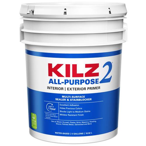 Kilz 2 Interior Exterior Multi Purpose Water Based Wall And Ceiling Primer Actual Net Contents 5 Gallon At Lowes Com