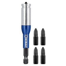 Kobalt 7-Piece 1-in #2 Drywall Phillips High-Speed Steel Hex Shank Screwdriver Bit Set