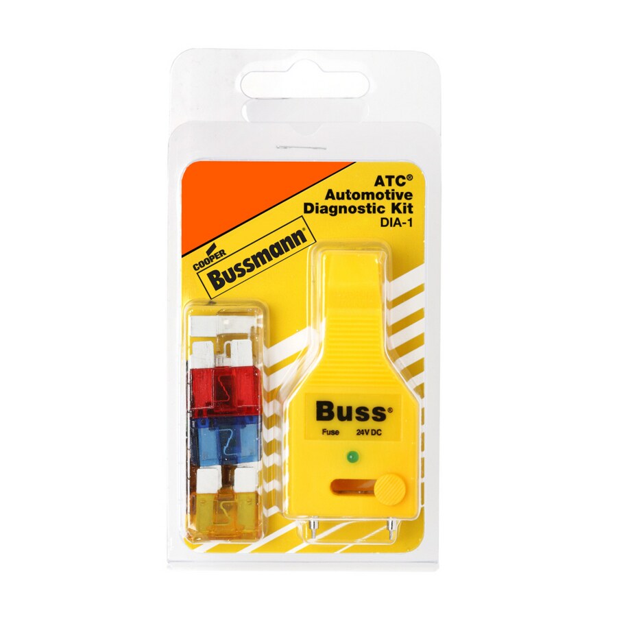 Cooper Bussmann DIA-1 ATC Automotive Diagnostic Blade Fuse Kit with Tester/Puller