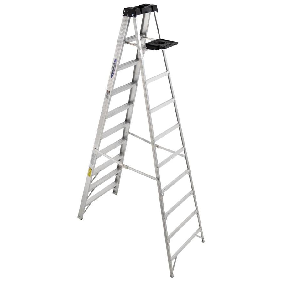 Werner 300 10-ft Aluminum Type 1A - 300 lbs. Capacity Step Ladder in ...