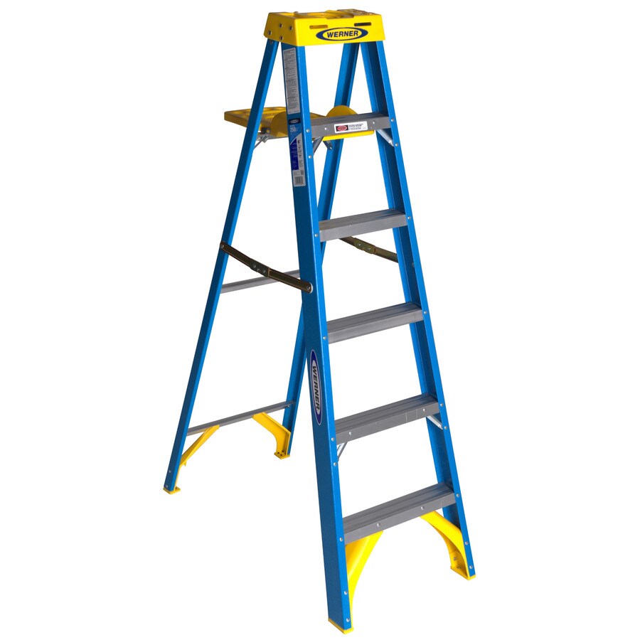 Werner 6006S 6-ft Fiberglass 250-lb Type I Step Ladder