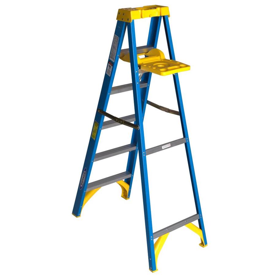 Werner 6000S 6-ft Fiberglass Type 1 - 250 lbs. Capacity Step Ladder in ...