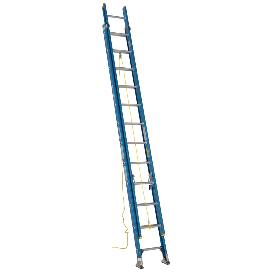 Werner D6024-2 24-ft Fiberglass 250-lb Type I Extension Ladder