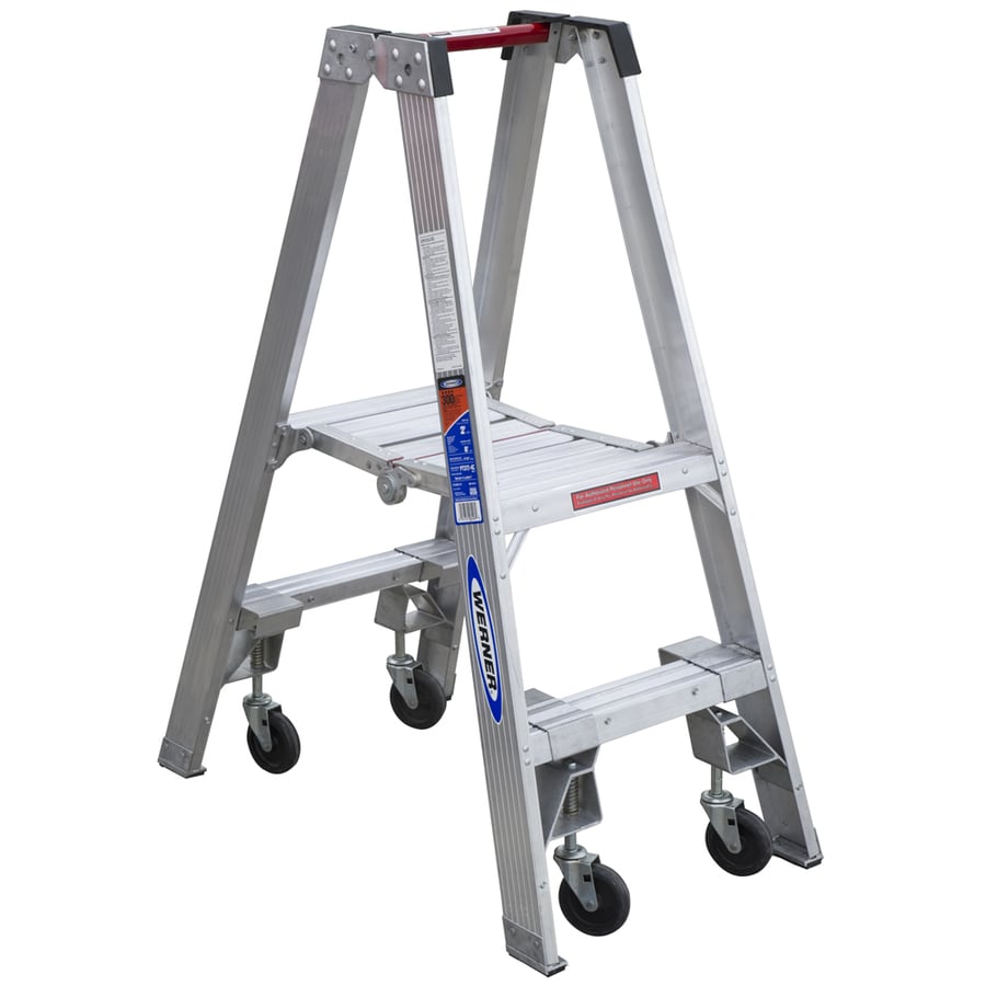 Werner Ft Aluminum Type A Lbs Capacity Platform Step Ladder