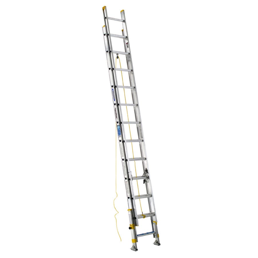 Shop Werner D1800 Aluminum 24ft Type 1 250 lbs. Extension Ladder at