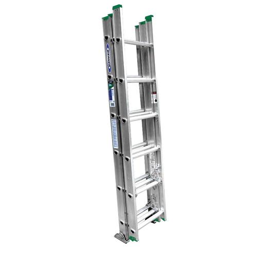 Werner D1200 Aluminum 16-ft Type 2 - 225 lbs. Telescoping Extension Ladder
