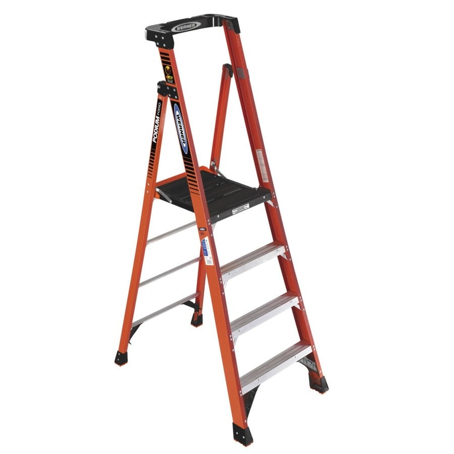 Werner 10 Ft Fiberglass Step Ladder With 300 Lb Load Capacity Type Ia Ladder Rating Do It Best World S Largest Hardware Store