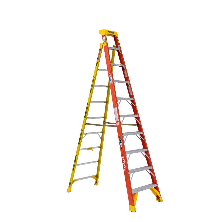 Werner 10-ft Fiberglass Type 1a - 300 Lbs. Capacity Step Ladder At 