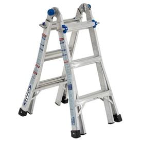 Werner MTIAA Aluminum 14-ft Reach Type 1AA - 375 lbs. Capacity Telescoping Multi-Position Ladder