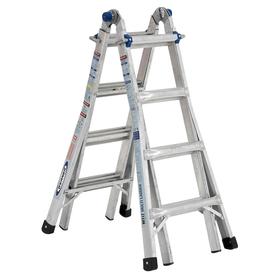 Werner Mtiaa Aluminum 18-ft Reach Type 1AA - 375 lbs. Capacity Telescoping Multi-Position Ladder