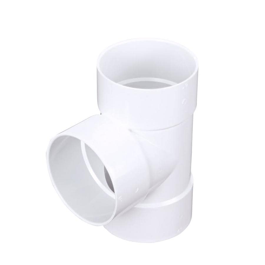 Diameter inch PVC Adapter Sanitary Tee T Pipe Fitting 