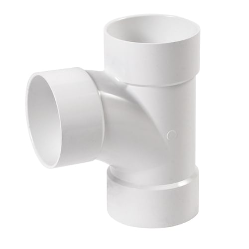 NDS 3-in Dia 90-Degree PVC Sewer Drain Sewer Tee at Lowes.com