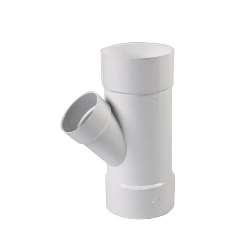 PVC 6in x 4in x 6 dia 45Degree Wye in the PVC DWV Pipe & Fittings