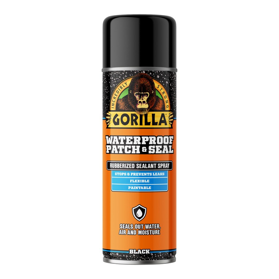 Gorilla Waterproof patch and seal 16fl oz Black Aerosol Spray