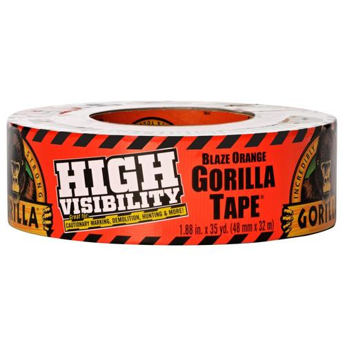 Gorilla High Visibility 1 88 In X 105 Ft Orange Heavy Duty Duct 1 88 In X 105 Ft Orange Heavy Duty Duct