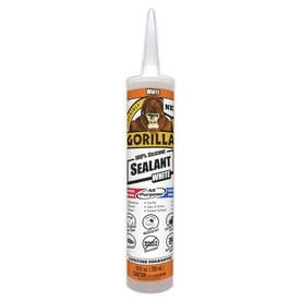 Gorilla 100% Silicone All-purpose Sealant 10-oz White Silicone Caulk