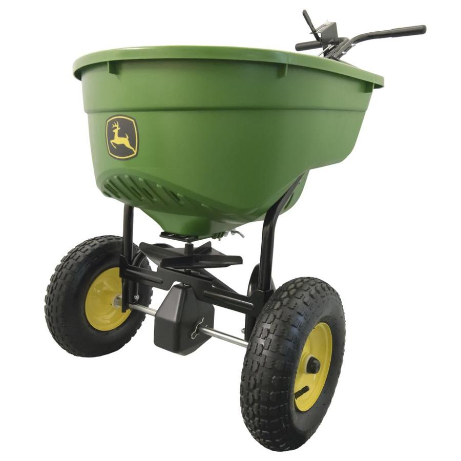 John Deere 130lb Broadcast Fertilizer Spreader in the Push Spreaders