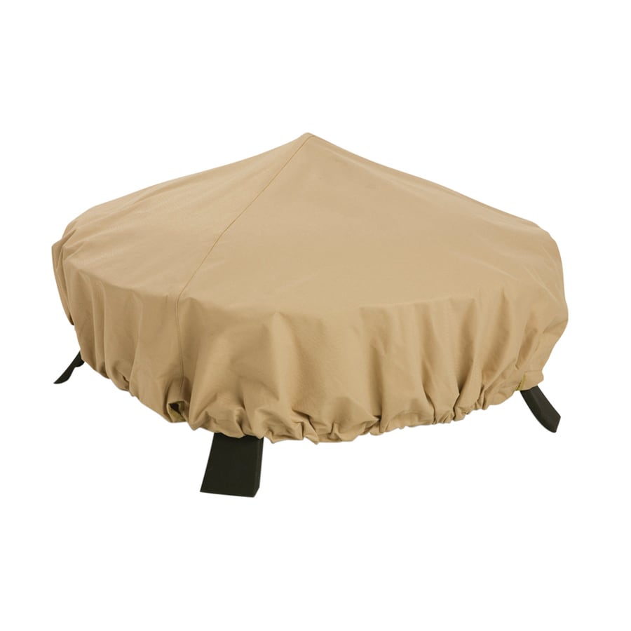 Classic Accessories 44-in Sand Round Firepit Cover at ...