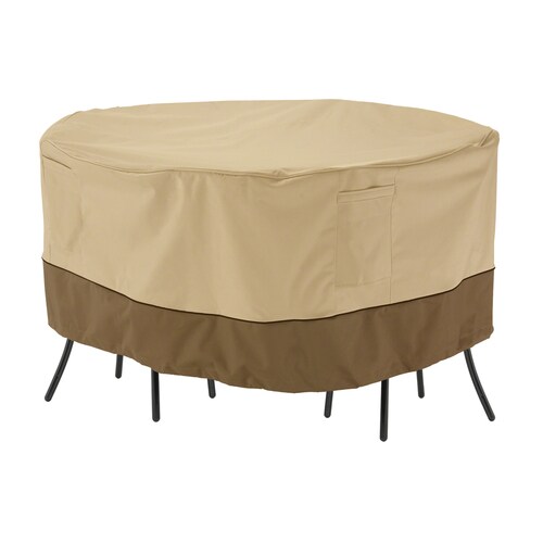 Classic Accessories Veranda Pebble and Bark Bistro Set Cover in the