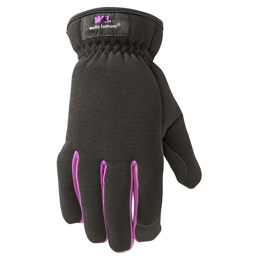 WELLS LAMONT Medium Female Black/Magenta Polyester Insulated Winter ...