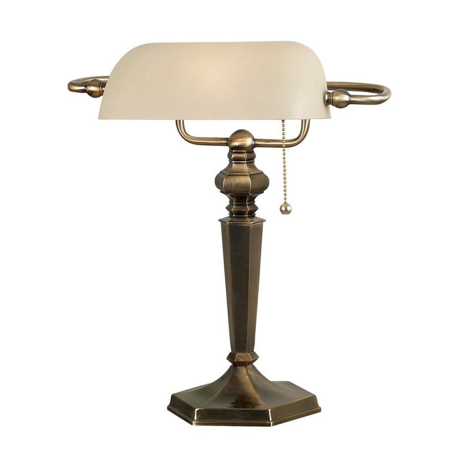 Kenroy Home Mackinley 15 25 In Golden Bronze Bankers Desk Lamp