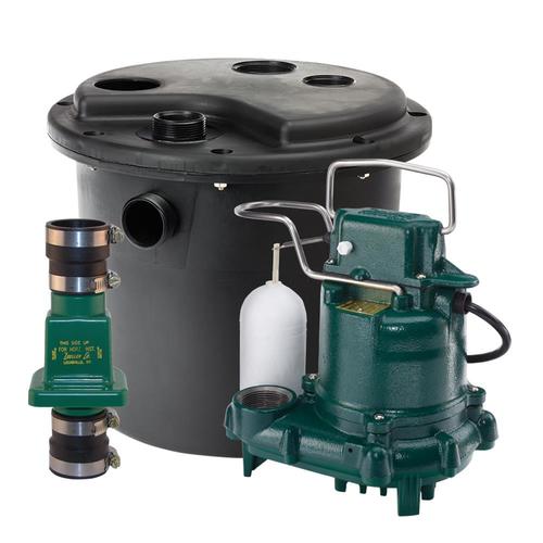 Zoeller 0.188HP 115Volt Cast Iron Submersible Sump Pump in the Water