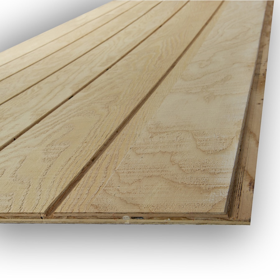 Douglas Fir Siding Natural Wood T1-11 Panel Siding (Common: 0.594-in x ...