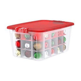 Bella Storage Solution 13.5-Gallon (54-Quart) Clear Tote with Latching Lid