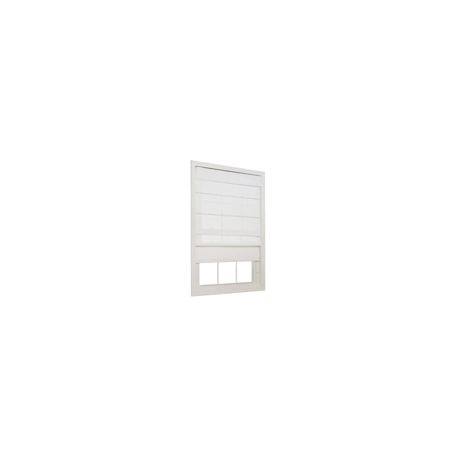allen + roth ICC3572S 35-in Light Filtering Corded Fabric Roman Shade