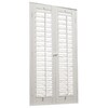 Faux Shutters Interior Wood White