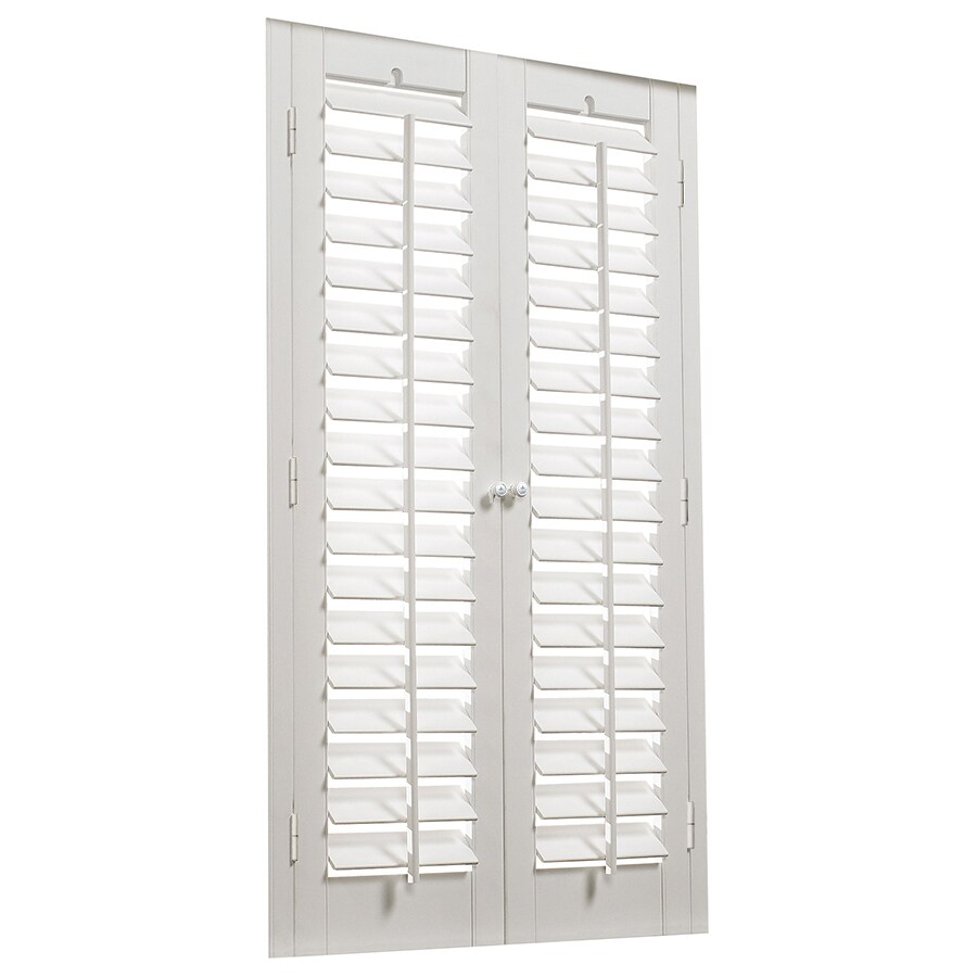 allen + roth 29in31in W x 24in L Plantation White Faux Wood