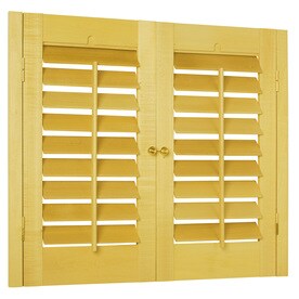Interior Shutters At Lowes Style Selections 31 In 33 W X 24 L Plantation