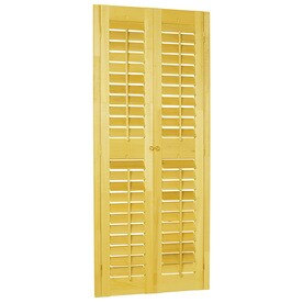 Interior Shutters At Lowes Style Selections 35 In 37 W X 72 L Plantation