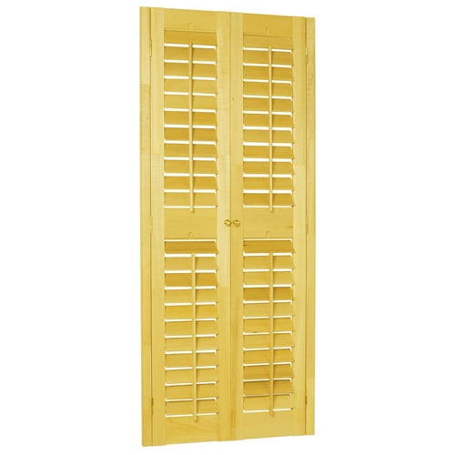 Style Selections Plantation Golden Oak Wood Interior Shutter