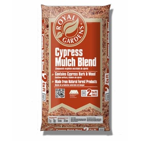Gold Bagged Mulch At Lowes Royal Gardens Mulch 2 Cu Ft Natural Golden Cypress Blend