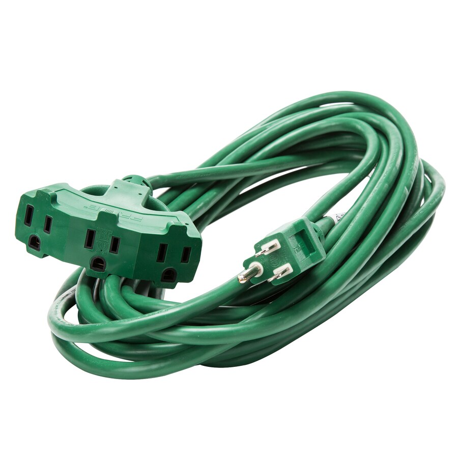 PRIME 25-ft 16/3 3-Prong Outdoor SJTW Light Duty General Extension Cord ...