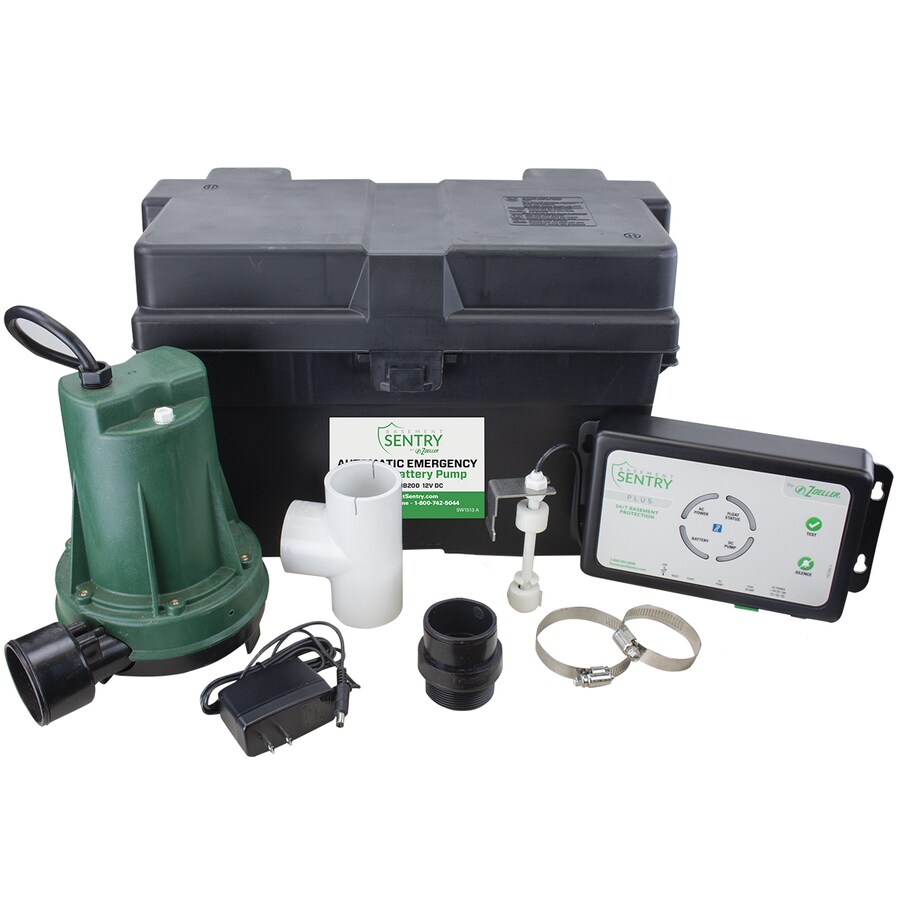 Zoeller 12Volt Thermoplastic Batterypowered Sump Pump in the Water