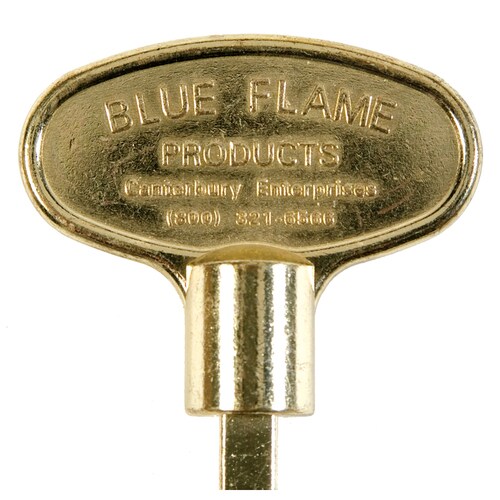 Blue Flame Universal 12in Polished Brass Gas Valve Key in the Gas