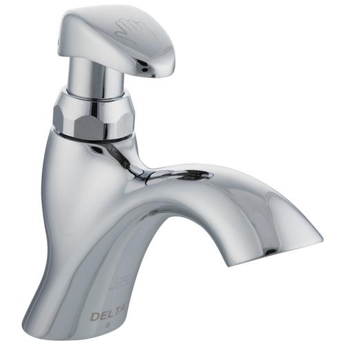 Delta Commercial Chrome 1-handle Single Hole Bathroom Sink ...