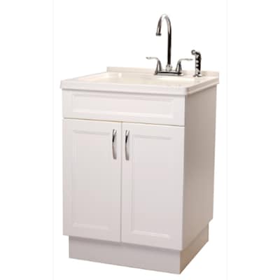 Transform 25 In X 22 In 1 Basin Abs White Freestanding