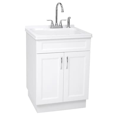 Transform 21 45 In X 24 21 In 1 Basin White Freestanding Abs