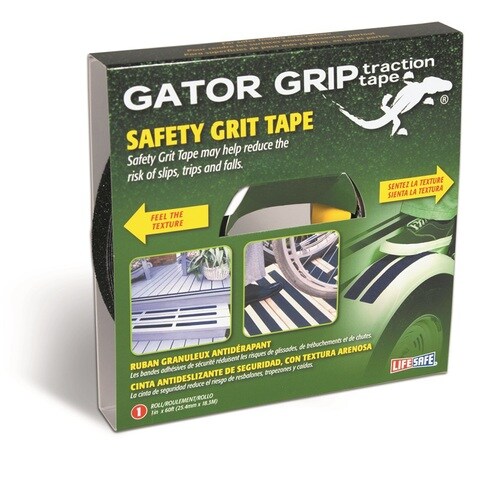 Life Safe Gator Grip 1in W Black AntiSlip Tape in the AntiSlip Tape department at