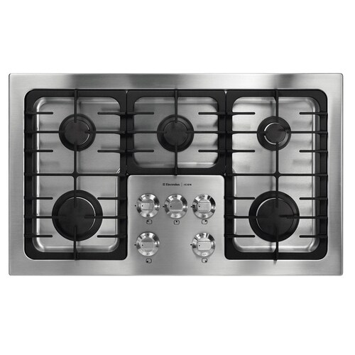 Electrolux ICON 36in 5Burner Gas Cooktop (Stainless) at