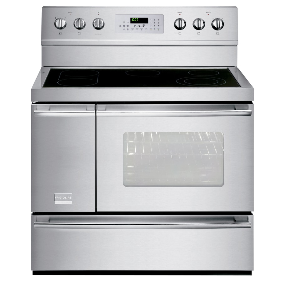 Frigidaire FFEF4017LB 40 Inch Freestanding Electric Range with 4 Coil  Elements, Center Griddle, 3.7 cu. ft. Main Oven Capacity, Even Bake  Technology, Fits-More Side Oven and Store-More Storage Drawer