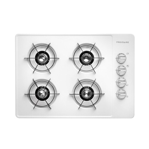 Frigidaire 30in 4 Burners White Gas Cooktop 30in; Actual 30in) at