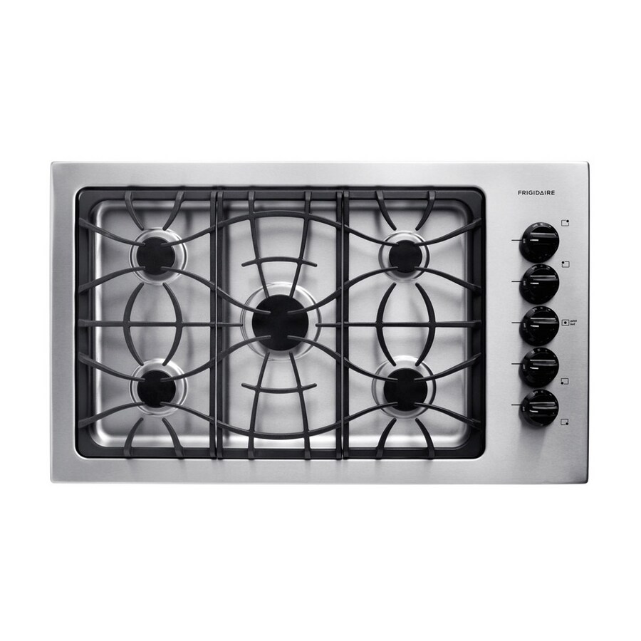 Frigidaire 5 Burner Gas Cooktop Stainless Common 36 In Actual