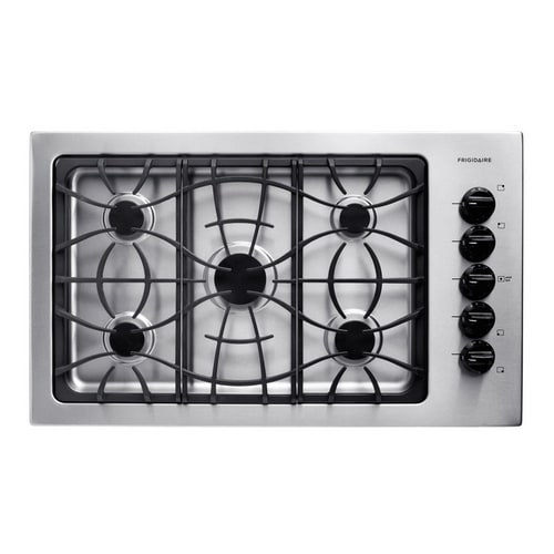Frigidaire 5Burner Gas Cooktop (Stainless) 36in; Actual 36