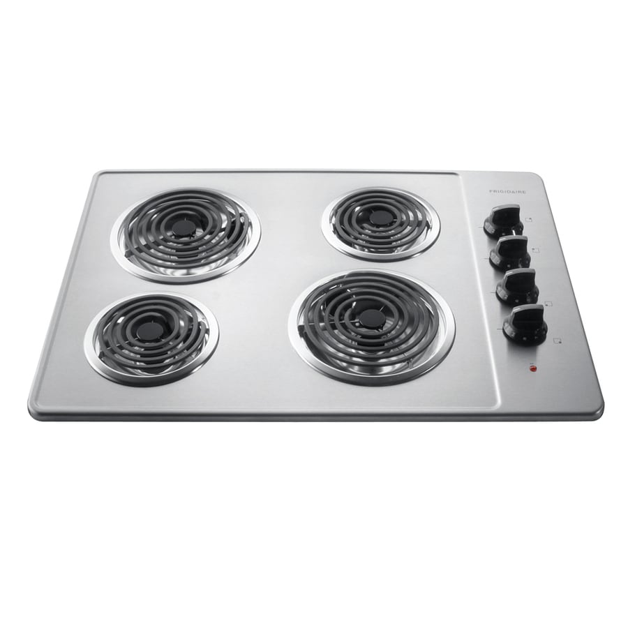 Frigidaire 30-in Coil Stainless Steel Electric Cooktop (Common: 30-in 30 Electric Cooktop Stainless Steel