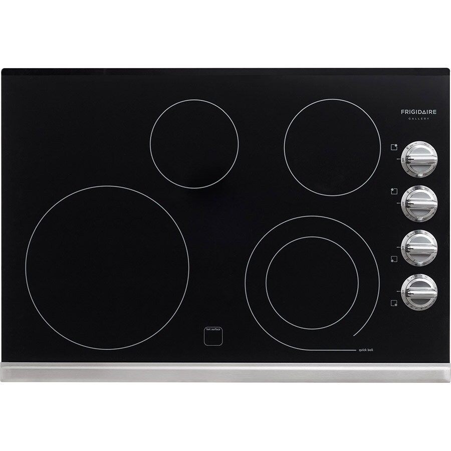 Frigidaire Gallery Smooth Surface Electric Cooktop Stainless Steel Common 30 In Actual 30